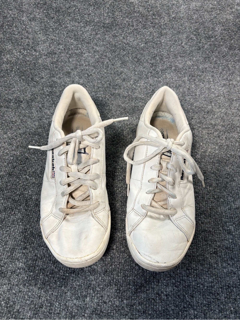 Reebok Women's White Leather Low-Top Sneakers